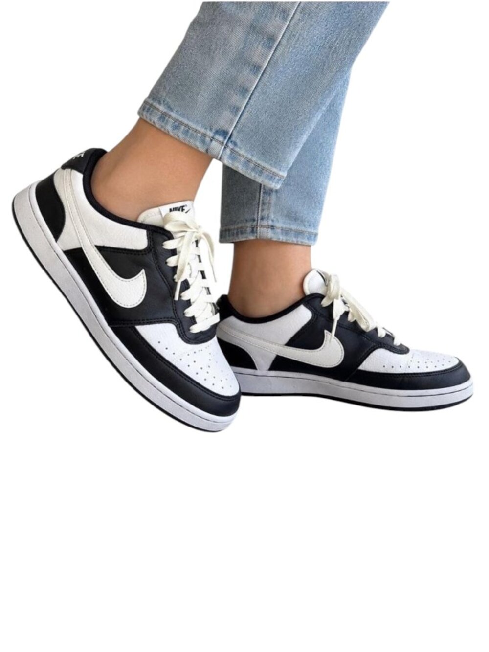 Nike Court Vision Low Next Nature Sneakers Tennis Shoes Women Panda 11 NWOT